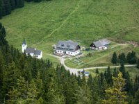 016 - Tiefblick zum Gleinalmschutzhaus und Gleinalm Kapelle