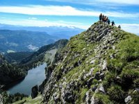 036 - ueber den Grat mit Blick Lahngangsee weiter zu unserem Gipfel