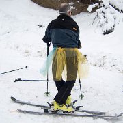 025 Ballerina von hinten : Faschingswanderung, Hochschlag, Hofbauerhütte