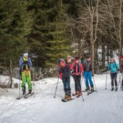 001 Abmarsch in Lobming : Lärchkogel, Schitour